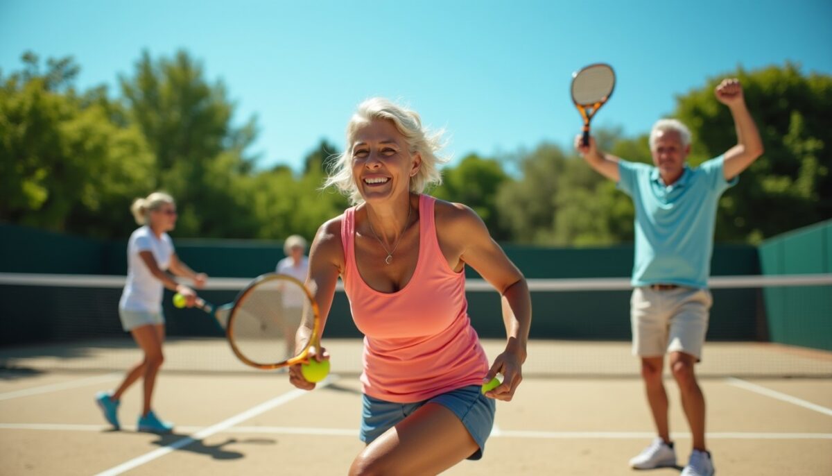 Le padel : un allié santé incontournable pour les plus de 50 ans