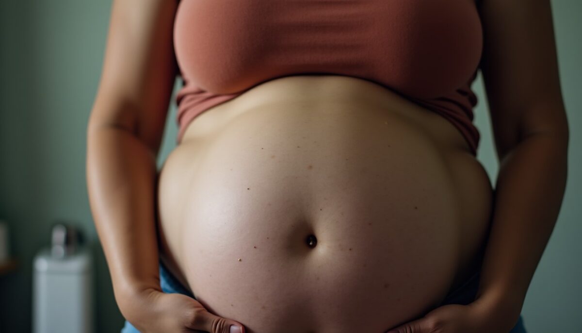 Pourquoi le ventre gonfle-t-il sous la poitrine chez la femme ? Causes et solutions